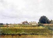 Stanislaw Debicki Landscape from Stryja oil painting reproduction